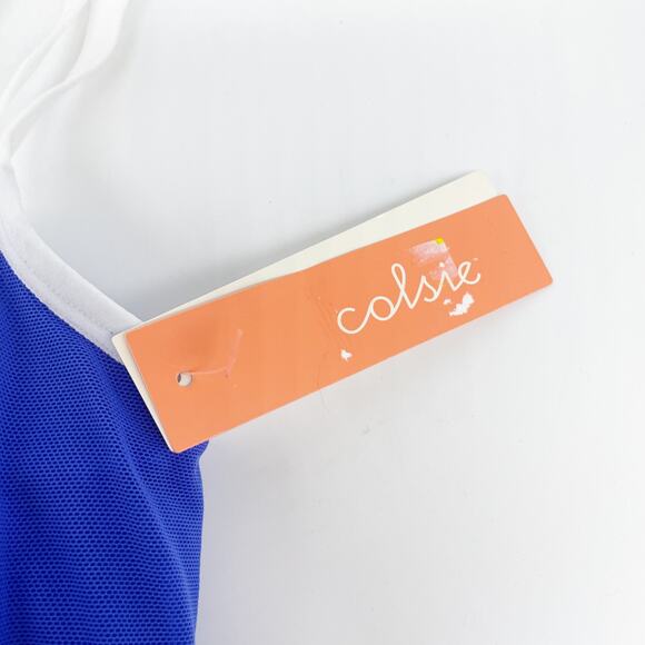 Colsie Women's Contrast Trim Layered Bralette Blue Size XS - Picture 4 of 5